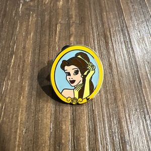 🌿Princess Portraits w/ Hidden Mickey Cast Lanyard Series- Belle Pin
